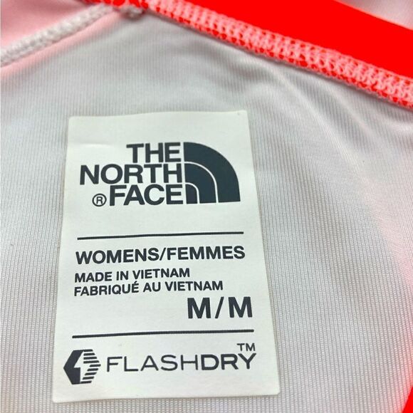 NWT The North Face Flash Dry White/Neon Pink Top Size M - Picture 7 of 9